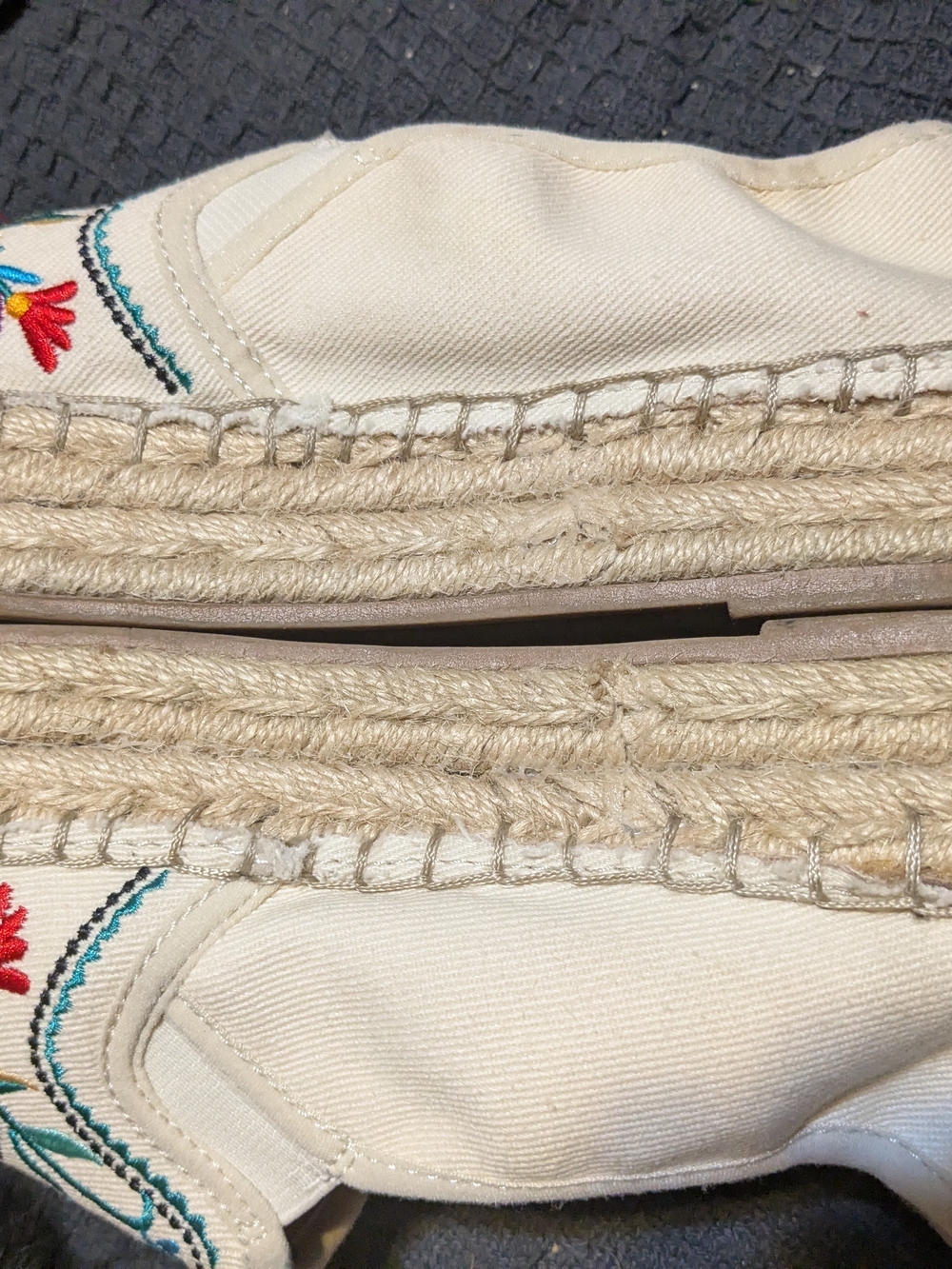 Sam Edelman Embroidered Carrin Espadrilles 8 Anthropologie Cream - Picture 4 of 7